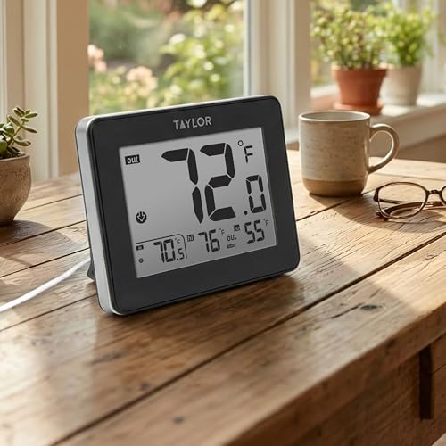 Taylor in/Out Thermometer and Hygrometer with 10 ft Wired Probe