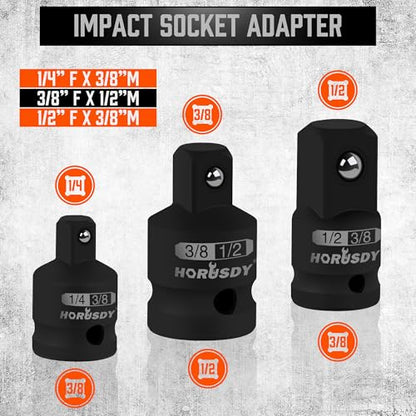 12Pcs Socket Extension Set, 1/4", 3/8" and 1/2" Impact Drive Socket Extension, Socket Adapters, Drive Tool Accessory, CR-V Steel - color: 12 Pcs Extension Set