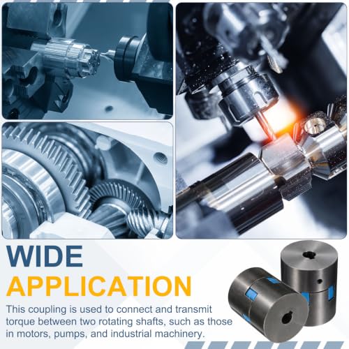 MECCANIXITY L075 Flexible Shaft Coupling 3/4" to 7/8" Bore Coupler Set - size: 3/4" to 7/8" Bore