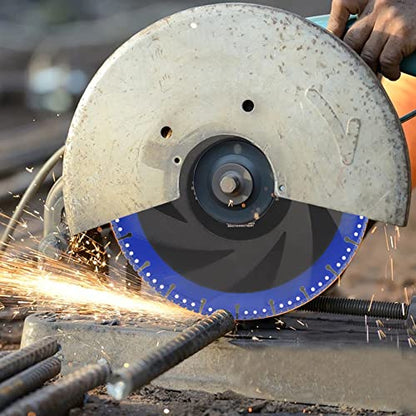 Metal Cutting Diamond Blade - 9" 230MM All Purpose Heavy Duty Cut Off Wheel for Rebar,Steel,Metal,Reinforced Concrete - size: 9"/230mm