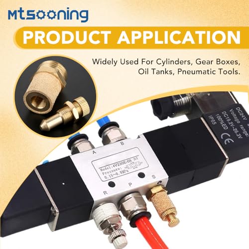 10PCS Air Pneumatic Flow Control Mufflers,1/4" Exhaust Muffler Filters - size: 1/4"