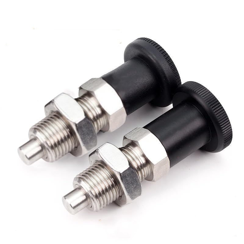 Push Fit Ball Nose Spring Plunger, Stainless Steel Retractable Spring Plunger Return Knob Plunger Spring Loaded Plunger Spring Plunger Pin Non Lock Out Indexing Plunger Pull Knob Spring Pin (M16) - size: M16