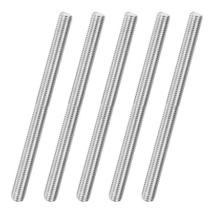 M METERXITY 5-Pack Fully Threaded Rod, M10x150mm 304 Stainless Steel Right Hand Thread Bar Studs for Furniture Anchor Bolts/Clamps/U-Bolts, Metric Threaded Screw - size: M10x150mm