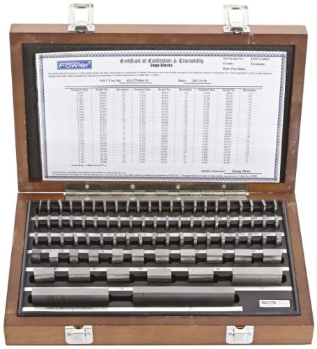 Fowler 53-672-081-0, Economy 81 Rectangular Gage Block Set - size: 81 Piece