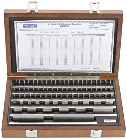 Fowler 53-672-081-0, Economy 81 Rectangular Gage Block Set - size: 81 Piece