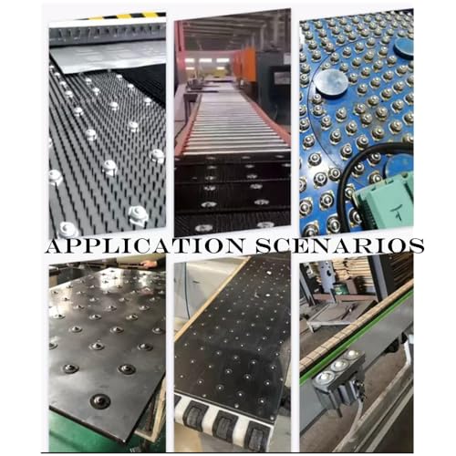 1" Stainless Steel Ball Transfer Units,4pcs Screw Mounted Roller Ball Transfers Bearing,Load Capacity 88lbs,for Conveyor Roller Stand Transmission System