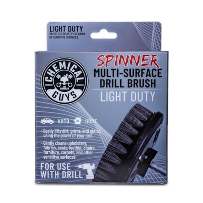 Chemical Guys, Light Duty Spinner Drill Brush Attachment, Multi-Surface - style: Light Duty