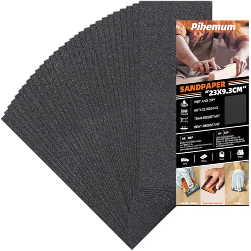 30 PCS Wet Dry Sandpaper 150 Grit Sheets for Polishing & Finishing - color: 150G, size: 9x3.6 Inch