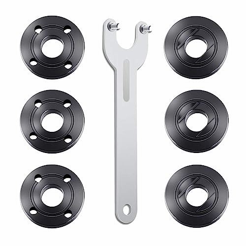 7PCS Angle Grinder Nut Wrench Kit 5/8-11 Flange Metal Lock Nut