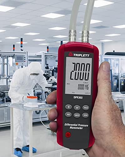 Triplett DPR302 Differential Pressure Manometer with NIST Calibration - size: DPR302 (2 psi), style: With Certificate of Traceability to NIST