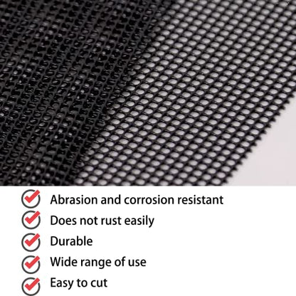 PVC Coated 304 Stainless Steel Mesh 2-Pack, Screen for Vent Cage Cabinet - size: 8.2"x11.8",2pack