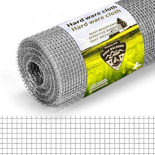Hardware Cloth 16" x 10', 1/8" 27 Gauge Galvanized Wire Mesh Roll, Welded Metal Screen for Chicken Coops, Poultry Fencing, Animal Cages, Garden Barriers, DIY Craft Projects - size: 1/8" 27ga 16in x 10ft
