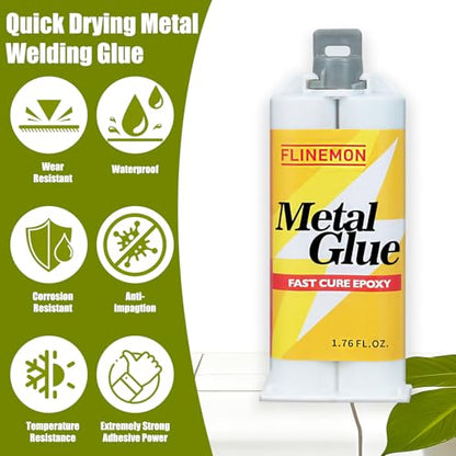 Metal Glue, 2 Part Heavy Duty Epoxy Adhesive - size: Metal Glue 3PCS