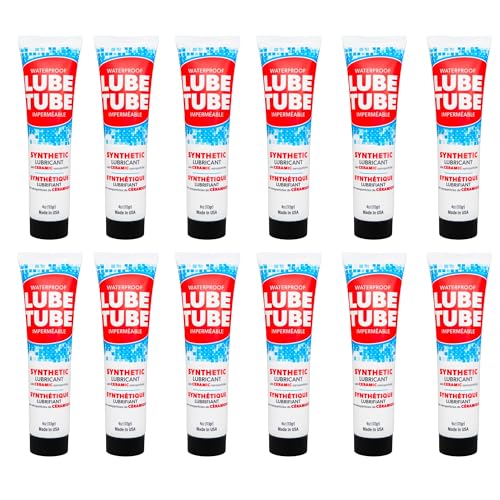 LubeTube 4oz O-Ring Grease (12-Pack) – Stops Leaks on Pump & Filter Seals – Non-Sticky Synthetic Grease for Pool Equipment, Plumbing, RV & Marine – PFAS-Free, Food-Grade, Made in USA - size: 12 Pack