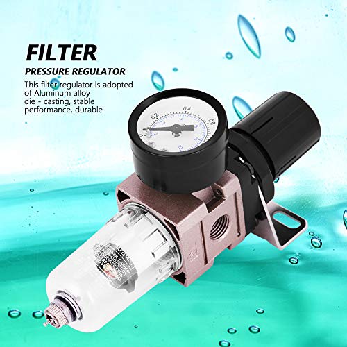 Air Filter Regulator, AW2000-02, Aluminum Alloy, Rotary Actuator, Manual