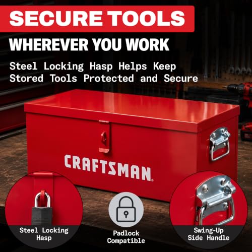 30" Craftsman Utility Box in Red - color: Red