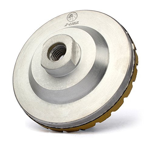 4" Concrete Diamond Cup Wheel Grinding with Aluminum Based 5/8-11 Thread 100 Grit 24 Segs Heavy Duty Angle Grinder Wheels for Marble Concrete Granite Masonry - style: 100 Grit