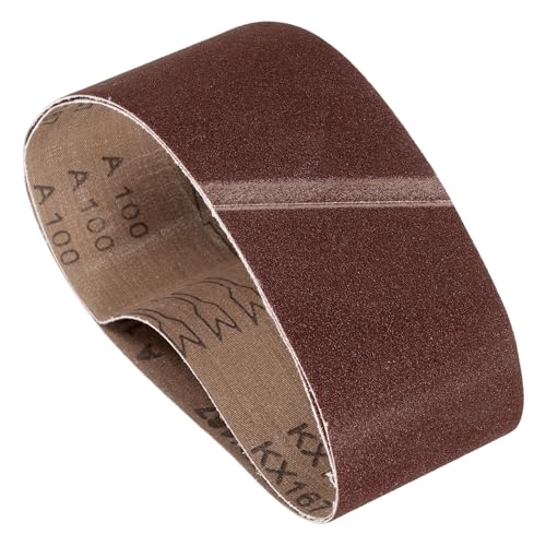 2 Pcs Sanding Belts 3 x 21 Inch 100 Grit Aluminum Oxide - size: 3 x 21 Inch(100 Grits)