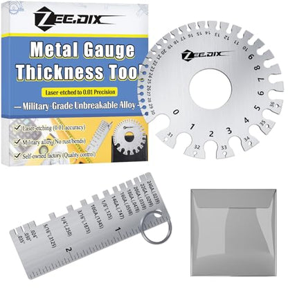 ZeeDix Wire Gauge Measuring Tool (2 Pcs) - style: Measuring combination-2