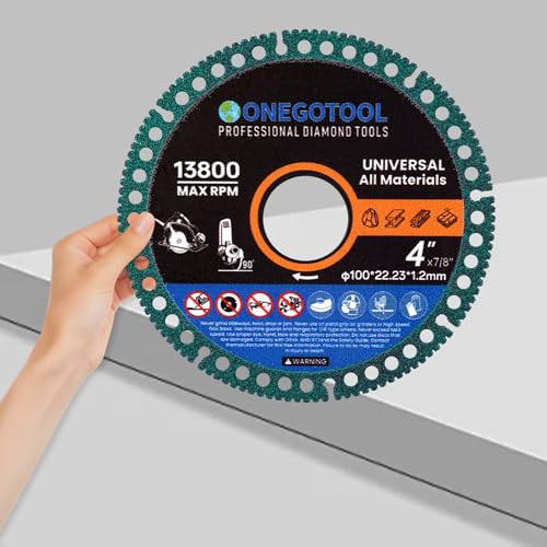 4 inch Indestructible Cutting Discs for Angle Grinder 7/8" Blades Cut Off Wheels Tool Diamond Metal rebar Porcelain Tile Granite Marble Smooth Cutter (3pcs) - size: 4"