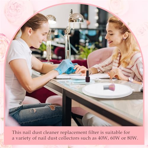Juexica 4 Pcs Dust Collector Filter Replacement for Nail Machine Manicure
