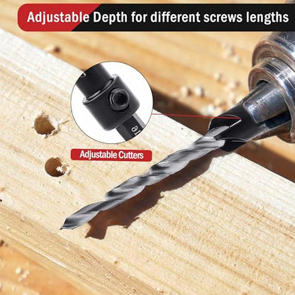 5PCS M2 Countersink Drill Bit Set - size: 5pcs