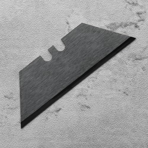 Zirconia Ceramic Blades – 10-Pack Replacement Utility Blades for Utility Knives, Box Cutter, Keep Sharp Longer – Black - color: Black