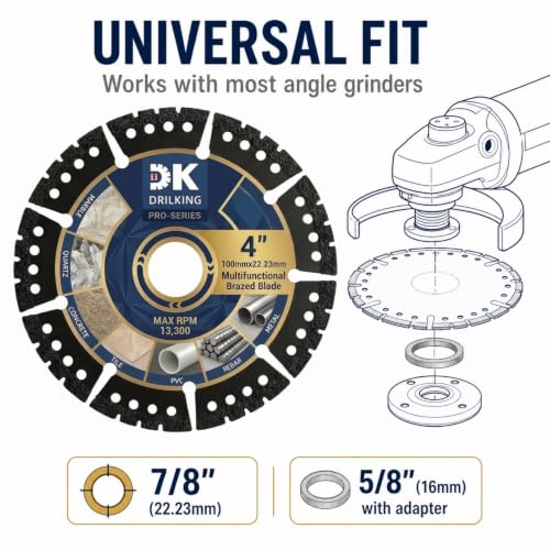4 inch Diamond Blades, Multi-Purpose Metal Cutting Wheel - 3 Pack - size: 4"