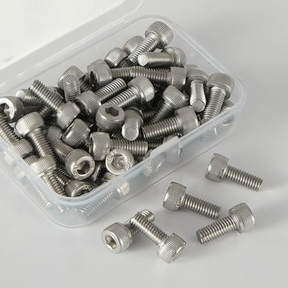 M6x1.0 x 14mm Socket Head Cap Screws Metric, 304 Stainless Steel (A2-70), Allen Socket Drive, Bright Finish, Full Thread, Rust & Corrosion Resistant, for Automotive, Machinery & DIY, 30 PCS - size: M6x14mm (30 PCS)