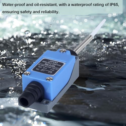 Travel Switch Limit Switch,omnidirectional Spring Rod Featuring a Soft Rubber-Tipped Design on The Flexible Rod,NO and NC self-resetting momentary Switch(4 Pcs) - style: ME-8166