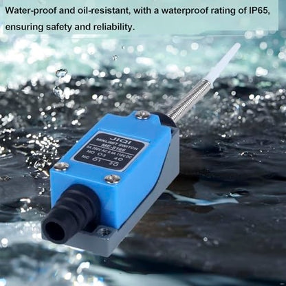 Travel Switch Limit Switch,omnidirectional Spring Rod Featuring a Soft Rubber-Tipped Design on The Flexible Rod,NO and NC self-resetting momentary Switch(4 Pcs) - style: ME-8166