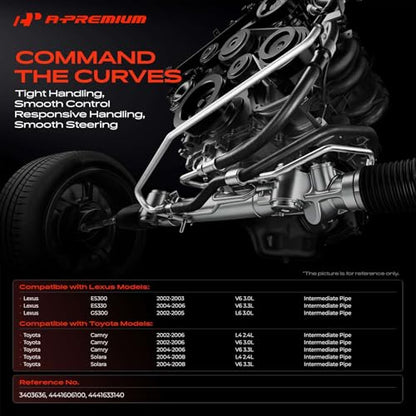 A-Premium Power Steering Return Hose Assembly Compatible with Toyota, Lexus