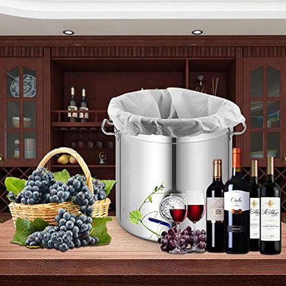 2 Pack 26"×22" Brew Bag Reusable Mesh Strainer for Wine Beer Brewing - size: 26" x 22"