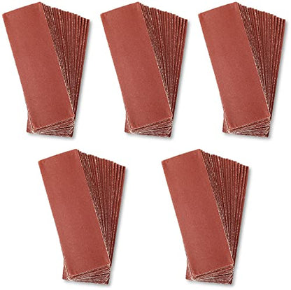SPEEDWOX 100 PCS Detail Sanding Refill 3.5 x 1.2 Inch Micro Sander Hook & Loop Aluminum Oxide Sandpaper Grit 400 Detail Sander Sandpaper Mini Sander for Small Projects in Tight Narrow Spaces - style: 400 Grit