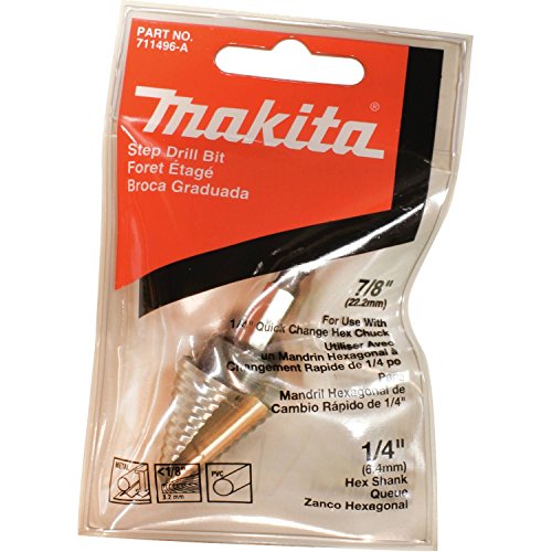 Makita 711496-A High Speed Steel Step Drill Bit, 7/8-Inch - size: 7/8-Inch