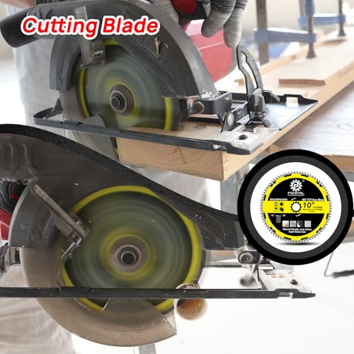FOCSTOL Wood Cutting Circular Saw Blade 10''(255mm), 2pcs 80 Teeth TCT Cutting Blade for Wood, Plywood, Particle Board, Plastics and Other Soft Materials - size: 10''(255mm) 80T