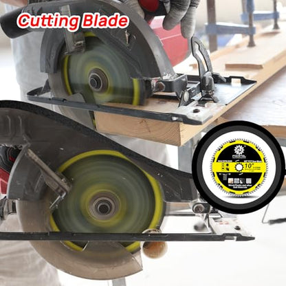 FOCSTOL Wood Cutting Circular Saw Blade 10''(255mm), 2pcs 80 Teeth TCT Cutting Blade for Wood, Plywood, Particle Board, Plastics and Other Soft Materials - size: 10''(255mm) 80T