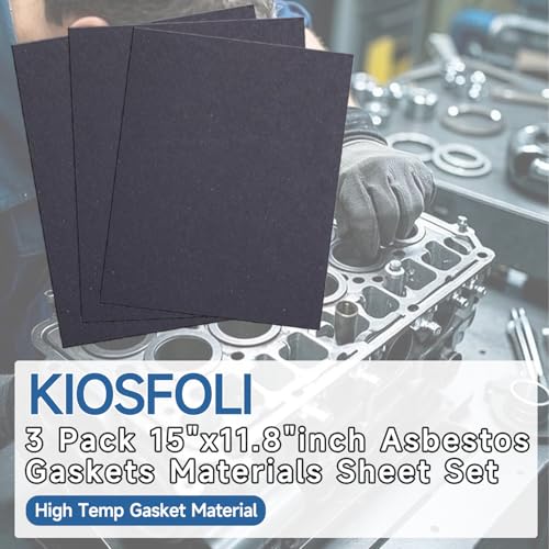 0.5mm Non-Asbestos Gasket Material - 3 Pcs 15"x11.8"inch