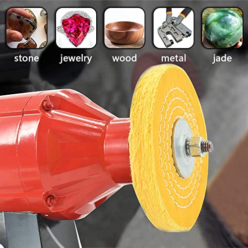 12 Inch Cotton Buffing Wheel, 5/8" Arbor Hole, for Bench Grinder - size: 12inch 16mm hole