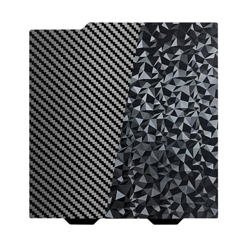 A1 Mini Build Plate for Bambu Lab 184x184mm, Flexible Smooth Diamond PEO+Carbon Fiber PET Spring Steel Bed Plate for Bambu Labs A1 Mini Combo 3D Printer Platform - color: Smooth Peo+smooth Pet