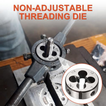 1/2"-13 UNC Round Threading Die Left Hand Alloy Steel - size: 1/2"-13 UNC