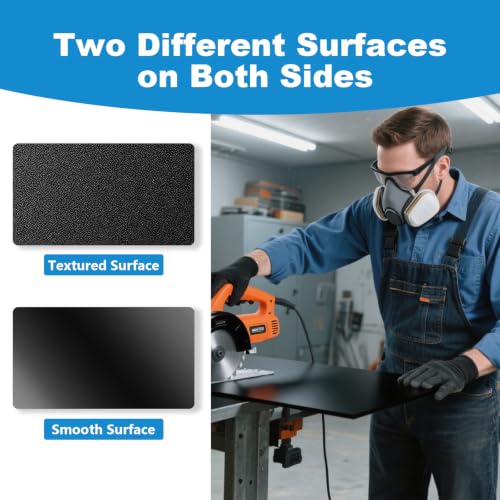 2 Pack Black ABS Plastic Sheet 12" x 16" x 1/8" (3mm Thick), High Tensile and Impact Strength Moldable Plastic Sheet, DIY Material for Home Decor, Handcraft, Project & Structural Crafts - color: Black, size: 12'' x 16'' 3mm Thick