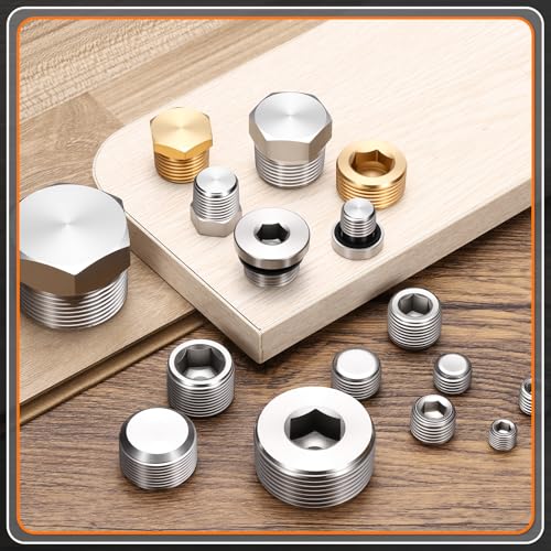 2 Pack SUS304 11/2" NPT Male Outer Threaded Pipe End Cap - size: 11/2" NPT Male
