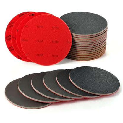 MAXMAN Foam Sanding Pads Assortment, 6" Sanding Sponge Set, 180-3000 Grit - size: 6 inch, style: 180-3000 Grit