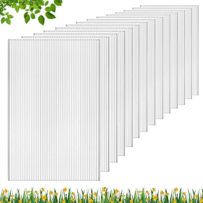 DGSL Polycarbonate Greenhouse Panels, 6 Pcs 4'x 2'x 0.16'' Twin-Wall Sheets - size: 4'H x 2'W x 0.16''T