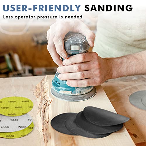 6 Inch 25 PCS 7000 Grit Sanding Disc Wet Dry Sandpaper Hook Loop Sand Paper - style: Grit 7000