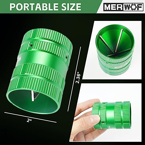 Pipe Reamer, Inner/Outer Pipe Deburring Tool for 1/4” to 1-5/8” Tubing