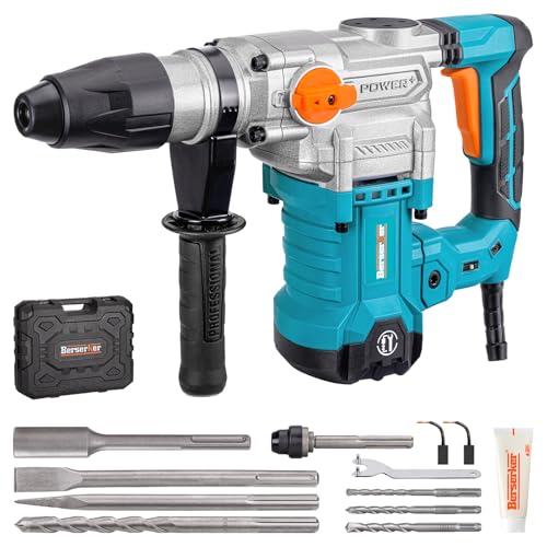 Berserker SDS-Max Rotary Hammer Drill with SDS Max Ground Rod Driver for 5/8 Inch & 3/4 Inch Ground Rods