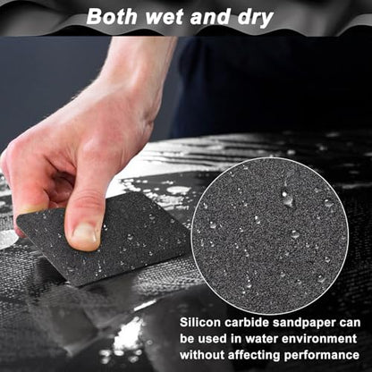 Sandpaper Roll 800 Grit, Wet Dry Sand Paper 3-2/3" Wide 11 Yard - style: 800 Grit