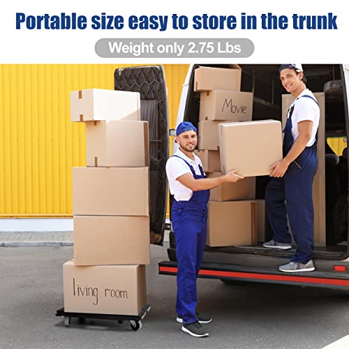 Furniture Movers with Wheels, Portable Moving Rollers Leg Dolly for Heavy Furniture, 4-Wheel Small Flat Dolly, 440 Lbs Capacity, 2-Pack, Black - color: Dolly